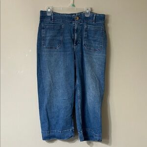 Anthropologie Blue Cropped Women's Jeans